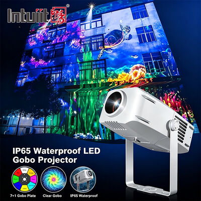 Projetor de Gobo com Logo em LED 400W IP65 DMX512 Externo com Padrão Personalizado para Edifícios, Publicidade e Eventos