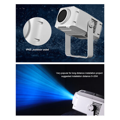 100W Logo Gobo Projector Light IP65 Outdoor DMX512 Projeção de padrão personalizado para publicidade, edifícios e eventos