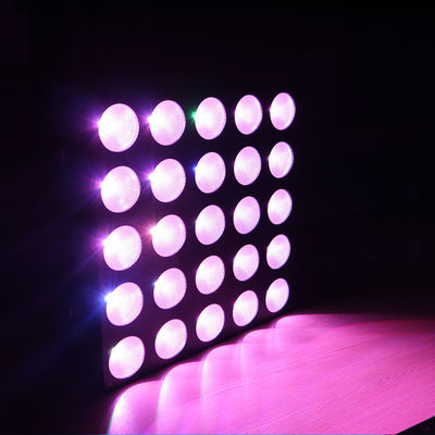 Luzes mais cegas da fase do disco do clube noturno da matriz 5x5 Dmx da ESPIGA do pixel 25pcs 10W 4 In1 RGBW do diodo emissor de luz de RoHS
