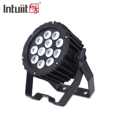 Profissional 12pcs 4in1 12x3W LED Outdoor Par Can Light Iluminação de palco RGBW Alumínio liga DJ Lavar Par Nightclub Luz
