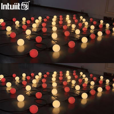 Iluminação de férias Luz de lâmpada LED com fio de pixel Luz LED à prova d'água Dmx Rgbw Multi-Colour String Luz de fio de lâmpada LED de Natal