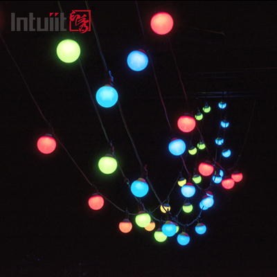 Luzes de Natal em mudança da lâmpada da decoração da árvore da cor esperta do dmx da corda RGBW do diodo emissor de luz de IP54 1x1.8W 5050