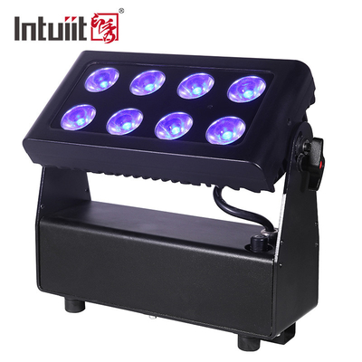 8*15w 4 em 1 Ip65 Bateria Alimentada LED Uplights Rgbw Festa Luz