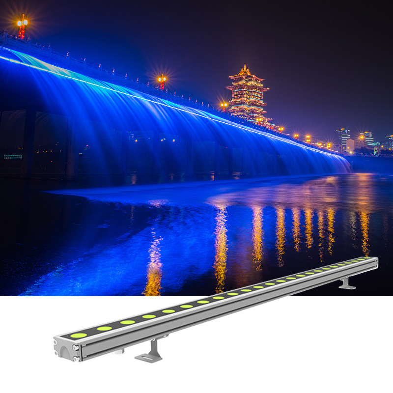 a arruela linear da parede do diodo emissor de luz de 24W DMX512 ilumina o ângulo de feixe 40° de 0.3M 0.5M 1M