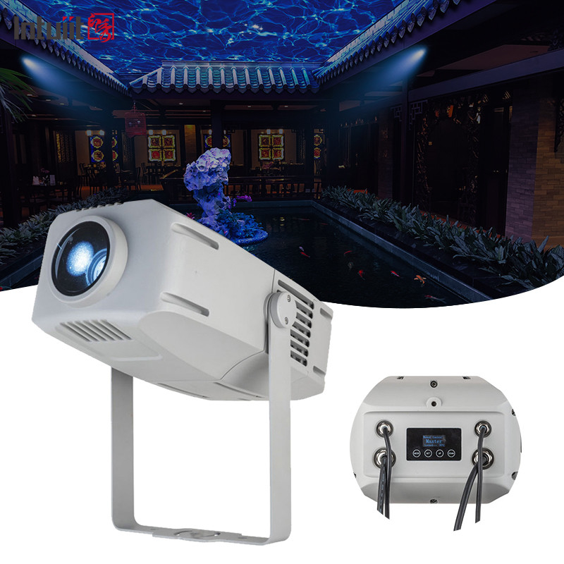IP65 resistente à água 400w Gobo Projector Light Custom Logo Rotating Gobo Light Para Escalões de Corredor Edifícios Luz de Publicidade