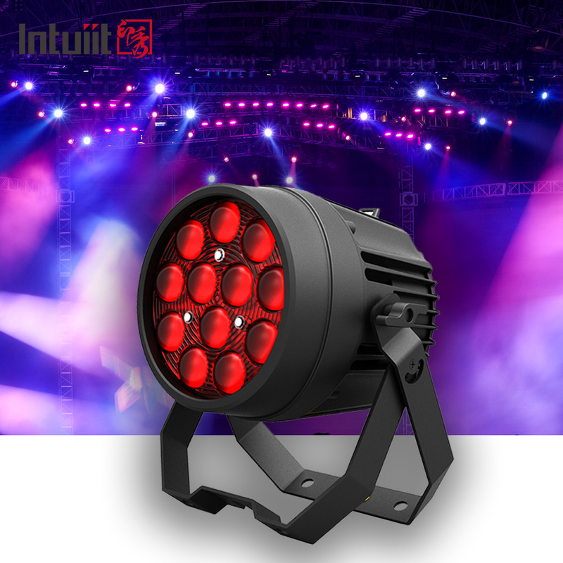 Luz de palco de alumínio profissional 12x10W 4IN1 LED Par Para Iluminação de palco de clube de DJ Party