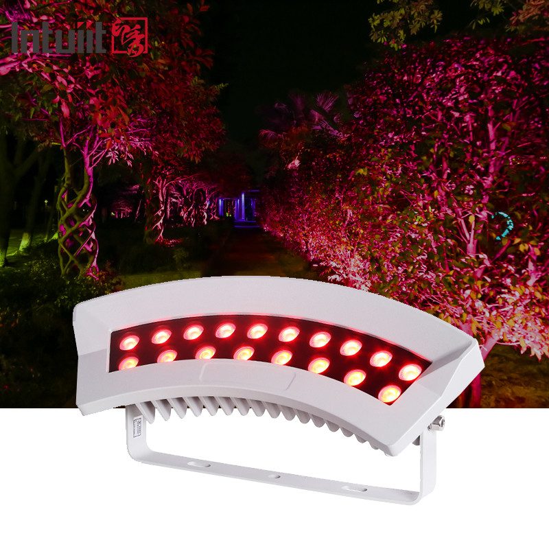 Led Tree Hug Lamp exterior dmx512 36W RGBW luz colorida do local do jardim paisagem Iluminação IP65 Alumínio led abraço luz da árvore