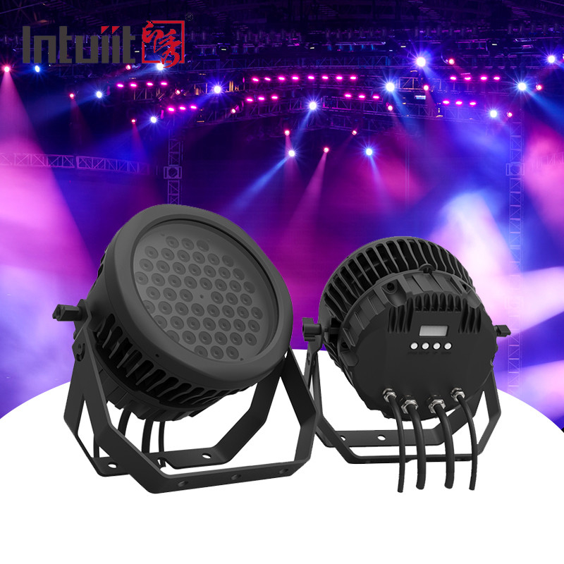 Par54 RGBW RGBW 4in1 dmx512 controlo dj luzes de palco led par luz 54*3w