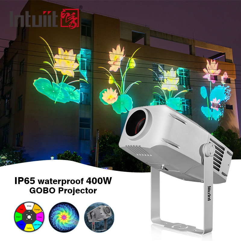 Projector Gobo de 400w IP65 brilho publicitário LED exterior logotipo de Natal Gobo luzes publicitárias