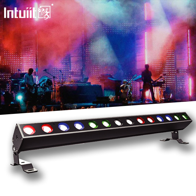 14x10W RGBW 4in 1 LED Lavadora de parede DMX Controle LED Strip Light Profissional Festa de palco DJ Disco Equipamento