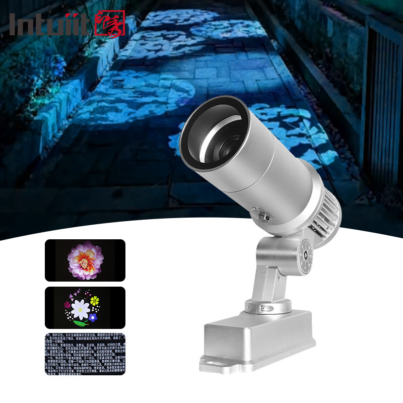 60W Custom Led HD Color Chang Indoor And Outdoor ip65 Impermeável Rotativo Publicidade Projeção de Imagem Lâmpada Gobo Logo Projector