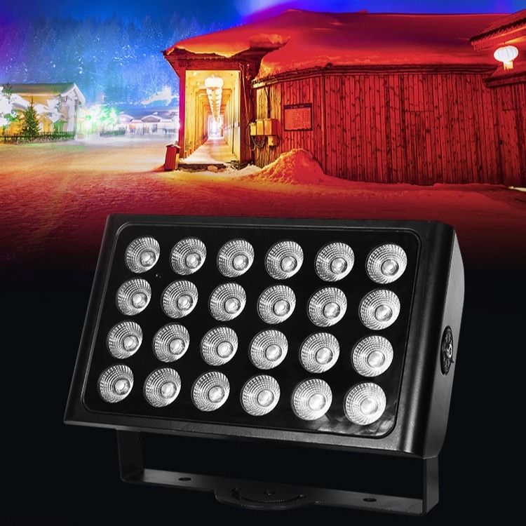 24x10w 4in1 Rgbw Led Lavadora de parede exterior Luzes de inundação Jardim festa de casamento DJ Luz de palco