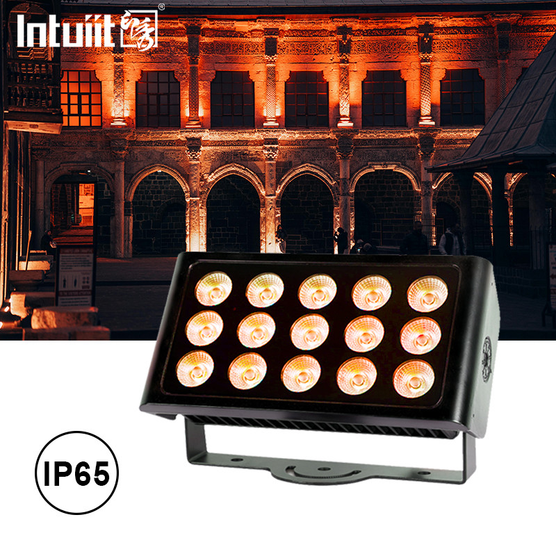 Lâmpada de inundação LED de 80W RGBW exterior DMX Lava-parede para edifícios Arquitetura de fachada Parque cênico Iluminação da cidade Jardim amigável