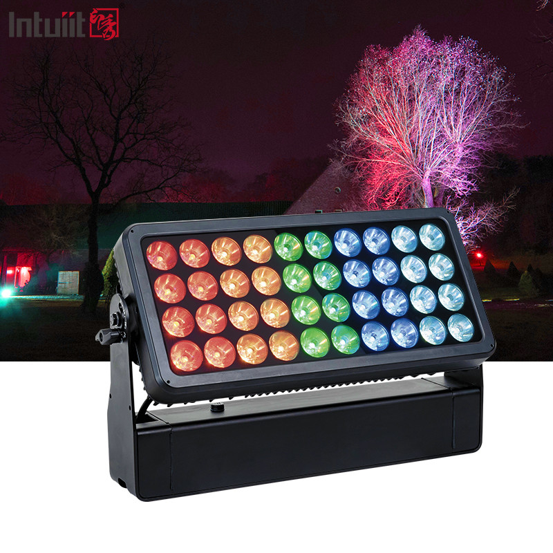 Iluminação para eventos ao ar livre IP65 Citycolor Lâmpada de lavagem de parede 40X10W RGBW 4 em 1 LED Lava-parede City Color Light