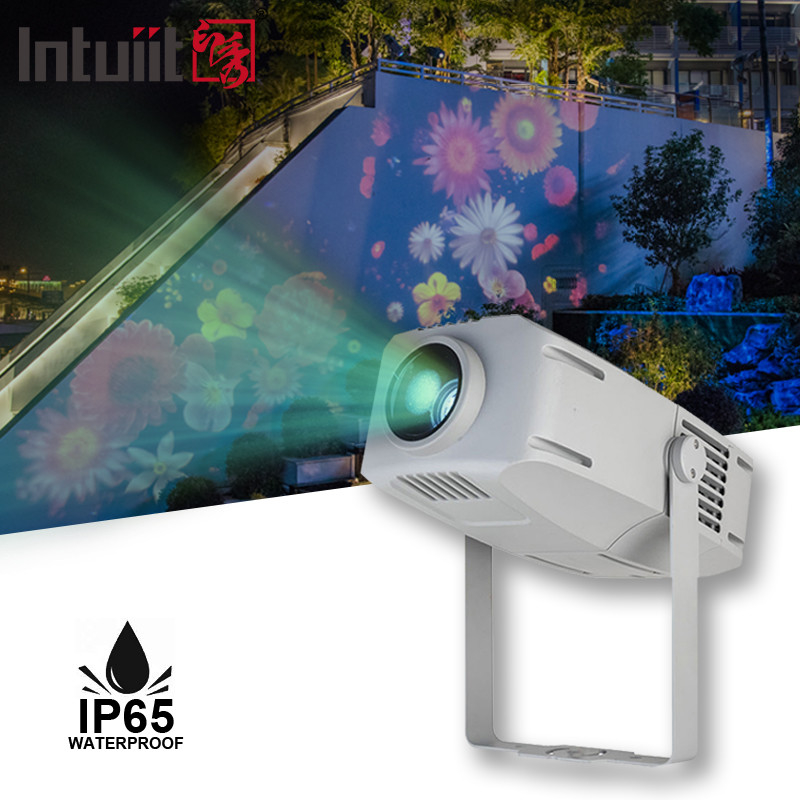 Projector Gobo para exterior 400w Projector publicitário rotativo LED à prova d'água IP65 Logotipo Gobo Projector Light