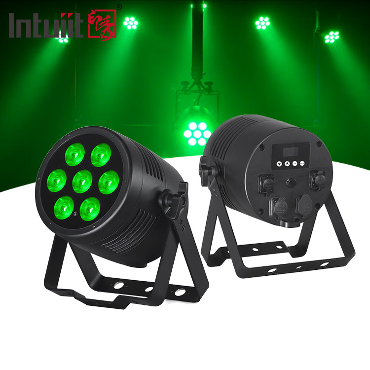 Lâmpada de palco LED Par RGBWA UV 6IN1 7x20w IP65 impermeável Dmx LED Par