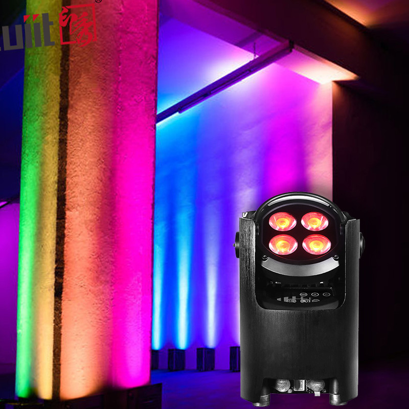 4x12W 4 em 1 RGBW Led Uplights Stage Par Party Bateria Alimentada Wireless Par Led Wedding Dj Uplights