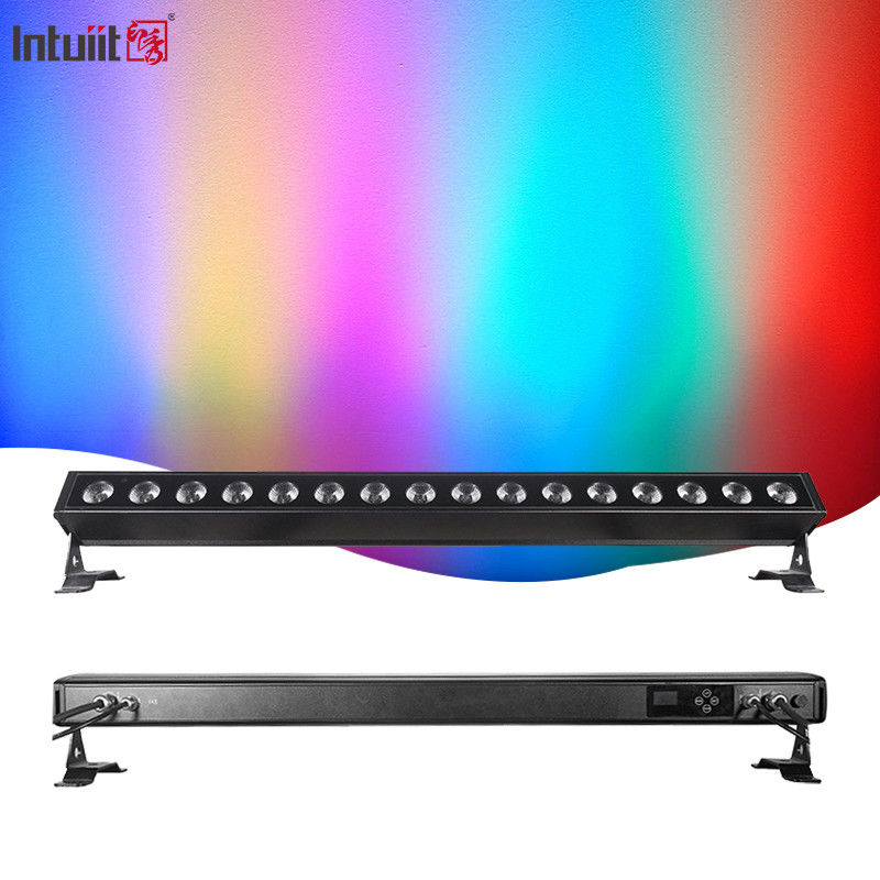 Ip65 resistente à água 16x5w Lâmpada de lavagem de parede exterior LED linear Rgbw Lâmpada de lavagem de parede