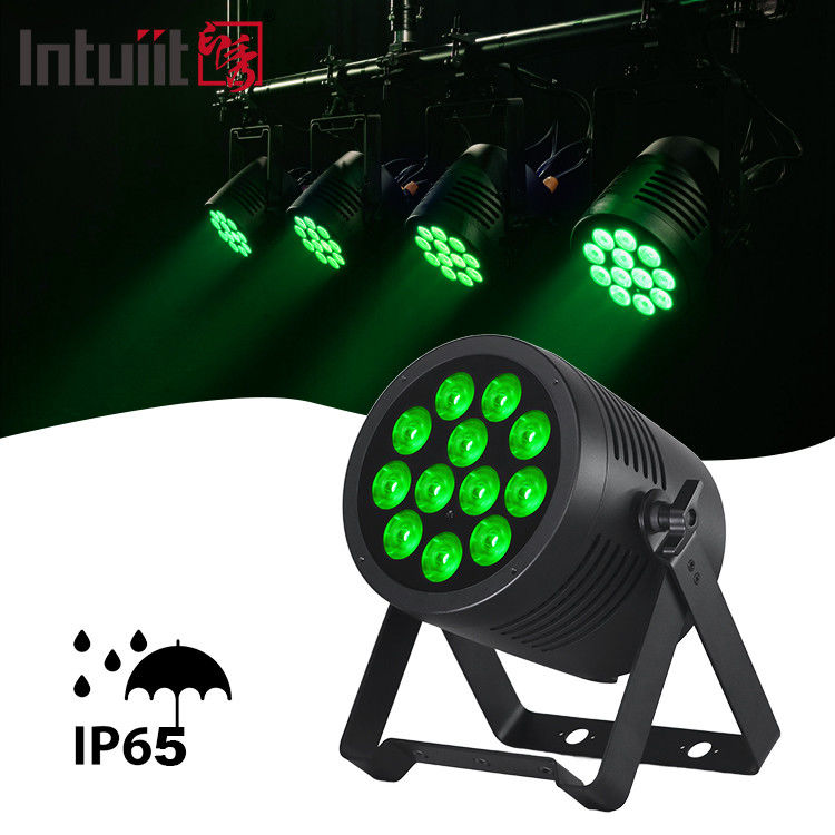 Liga de alumínio RGBWA UV LED Flat Par 12x20W Iluminação DJ Par Latas Dmx 512 Iluminação de palco de lavagem leve para igreja