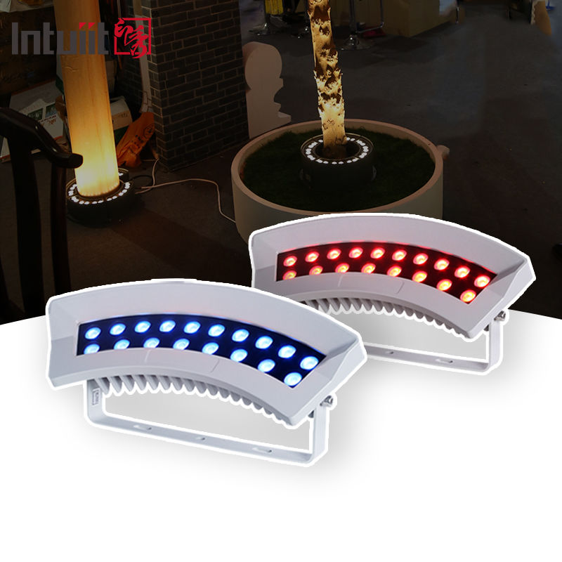 RGBW 36W Lâmpada de árvore de abraço LED de jardim ao ar livre IP65 à prova d'água Luz de ponto colorida Alumínio Alumínio Abraço de árvore Luz
