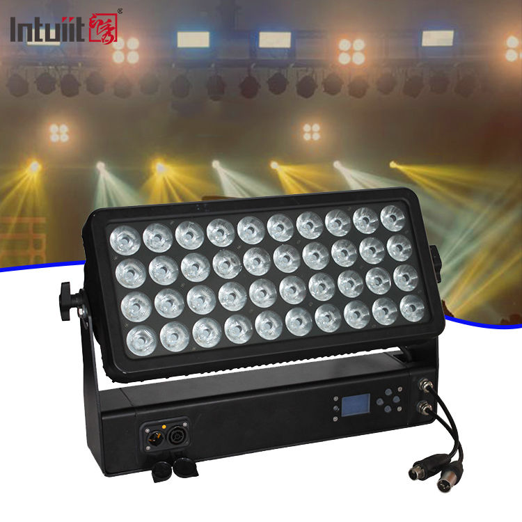 Luminária de parede LED RGBW 4 em 1 à prova d'água, fullcolor, 400w, para iluminação de paisagem, palco, eventos e shows de DJ