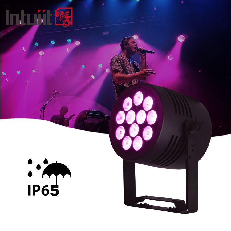 IP65 LED exterior 12x20w RGBWA-UV 6in1 Event DJ Wash DMX 512 LED à prova d'água Par Light