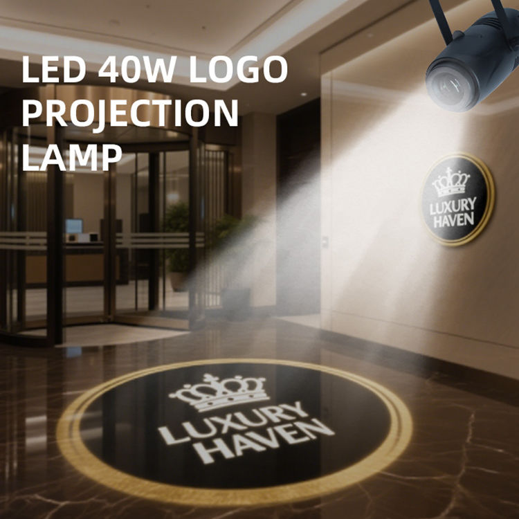 GOBO Projector IP20 Luz LED para Negócios Hotéis Lojas Publicidade e Casamento Palco Interior 40W