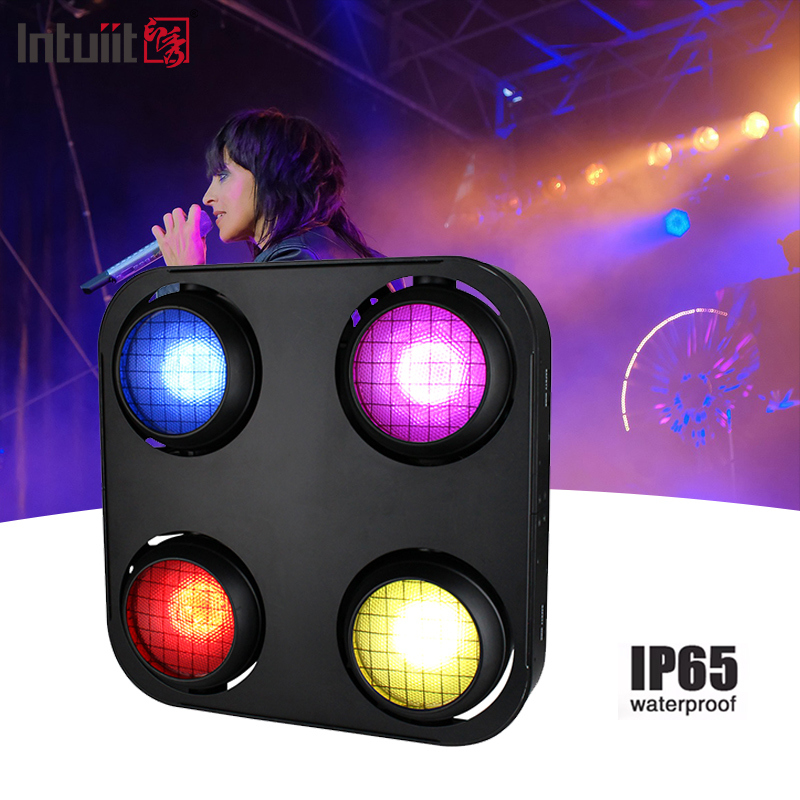 4X90W 4 Eye Led Cob Blinder Light Amber Warm White 2In1 Ip65 Lâmpada de palco LED à prova d'água
