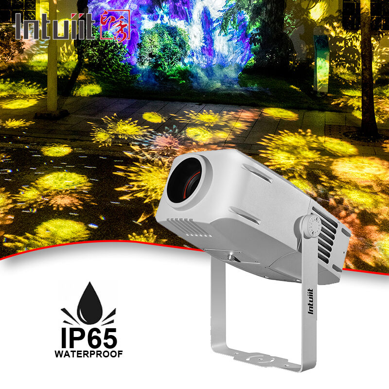 Projetor Gobo LED de Publicidade Exterior 400w IP65 à Prova d'Água, Projeção Rotativa, Projetor de Luz Gobo