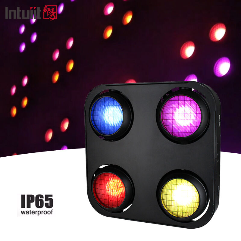 LED Âmbar Branco Quente 4x90w Quatro Olhos Blinders para Palco Bar Boate Discoteca Strobe Audience Blinder Light