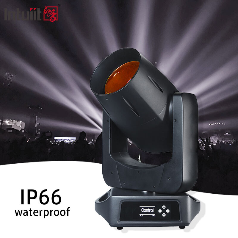 IP66 LED 200W Lâmpada de cabeça móvel resistente à água Lâmpada de cabeça móvel DMX para DJ Bar Disco Iluminação de palco de festa