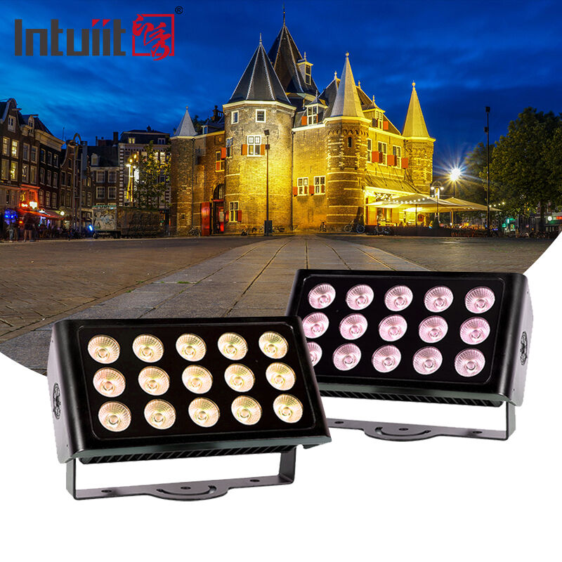 LED IP65 Área exterior à prova d'água 80w RGBW 4in1 Lâmpadas de cores de lavagem da cidade DMX512/Controlo automático para DJ Disco Party Club