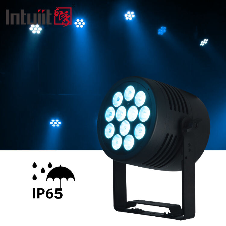 Luz de Lavagem LED Par 12x20W RGBWA-UV 6 em 1 Flat Par Luz de Palco LED para Festa Casamento Disco Performance Bar Evento Dança