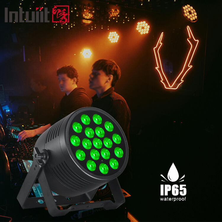 Luz de Palco LED Par 18x20w de Alta Eficiência à Prova d'Água Controle DMX512 Design de Economia de Energia RGBWA UV para Casamento DJ