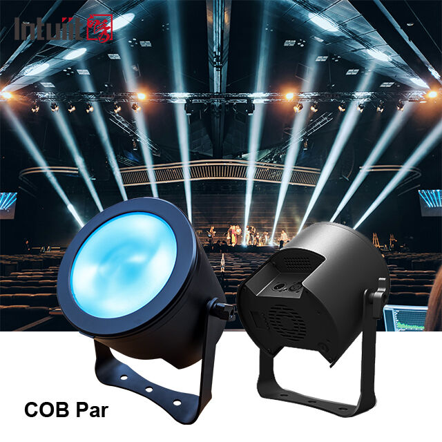 Luzes Par COB de 120W com DMX Equipamento de Discoteca Iluminação de Palco para Casamentos