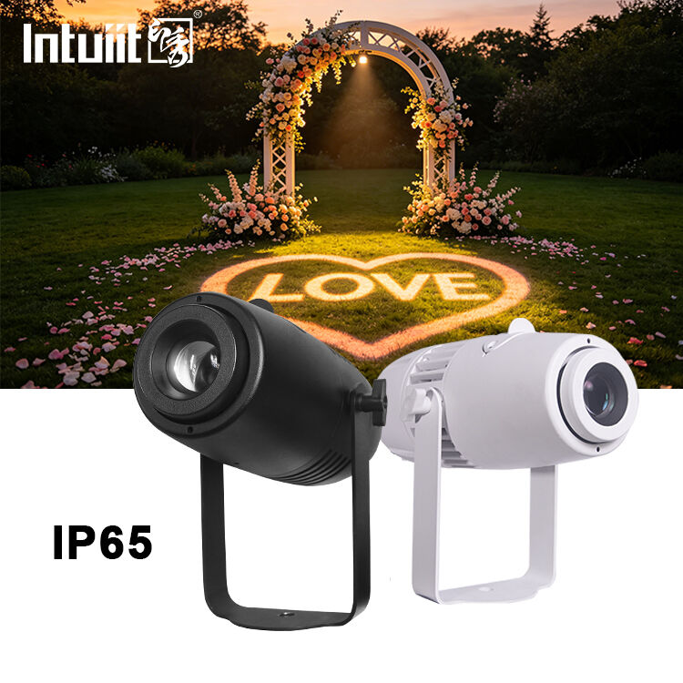 Lâmpada de projetor exterior de LED personalizável de 60W Logotipo personalizado Gobo Projector para publicidade externa Eventos de negócios Decoração de casamento