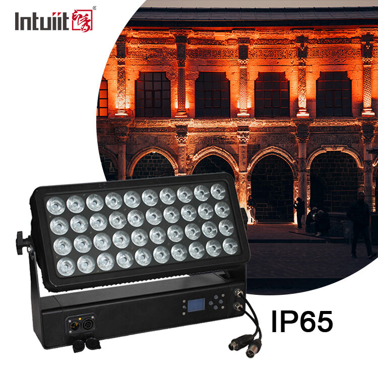 Lâmpada de palco LED profissional de 400W RGBW 4in1 40x10W IP65 Luz de inundação DMX512 Luz de lavagem para show de festival