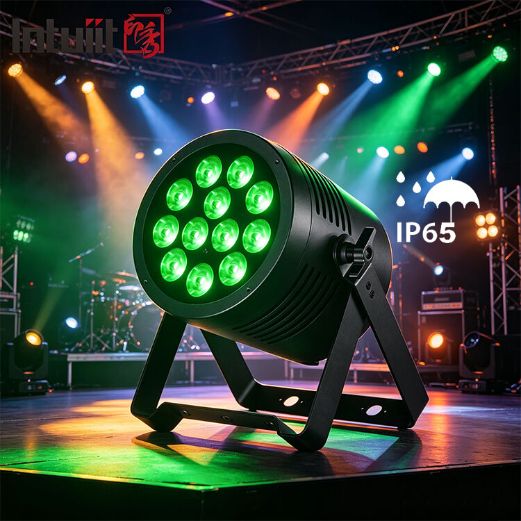 IP65 à prova d'água 12x20W RGBWA UV 6 em 1 LED Par Light Profissional DMX DJ Iluminação de palco Wash Uplight para Disco Show de casamento