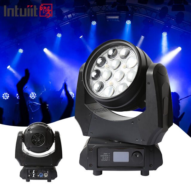 Venda Quente LED Moving Head Wash Light 12x10W RGBW 4in1 DMX512 Lâmpada de Tintura Profissional para Festa de Casamento KTV