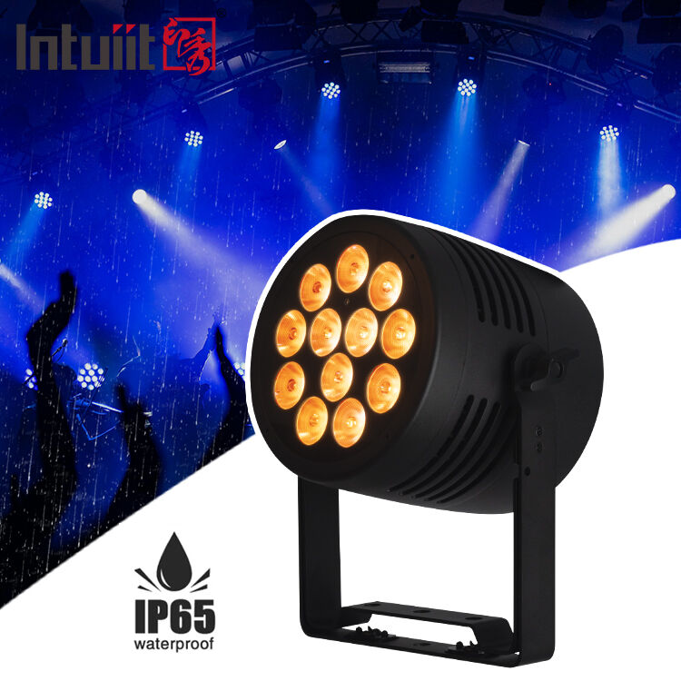 12*20W RGBWA+UV 6in1 LED Par Light IP65 Área exterior à prova d'água DMX512 Iluminação de palco para festa de DJ de casamento