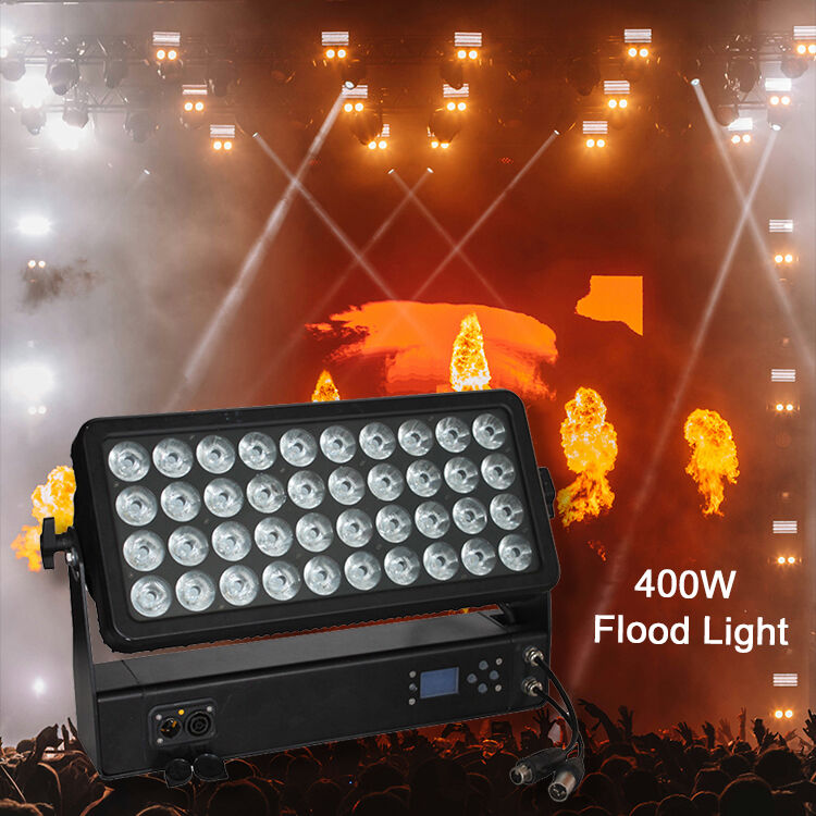IP65 profissional ao ar livre à prova d'água 40x10W 4 em 1 RGBW LED Flood Light Wall Washer para iluminação arquitetônica de paisagens urbanas