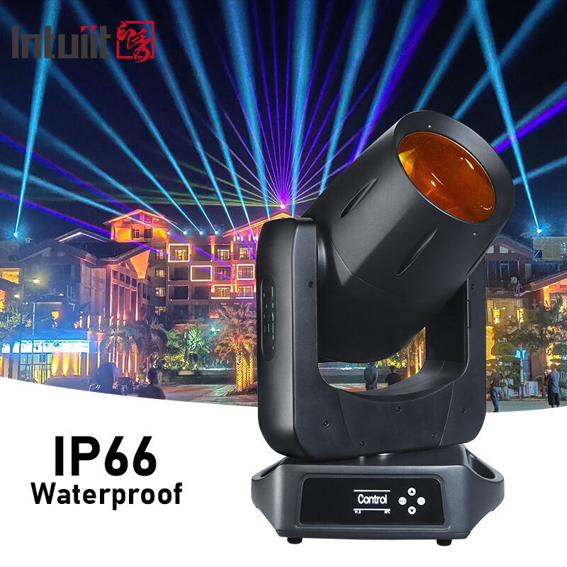 IP66 À Prova D 'Água 100 W CMY Laser Moving Head Light Ultra Estreito 0.8 Graus Ângulo de Feixe Iluminação de Palco Ao Ar Livre DMX512