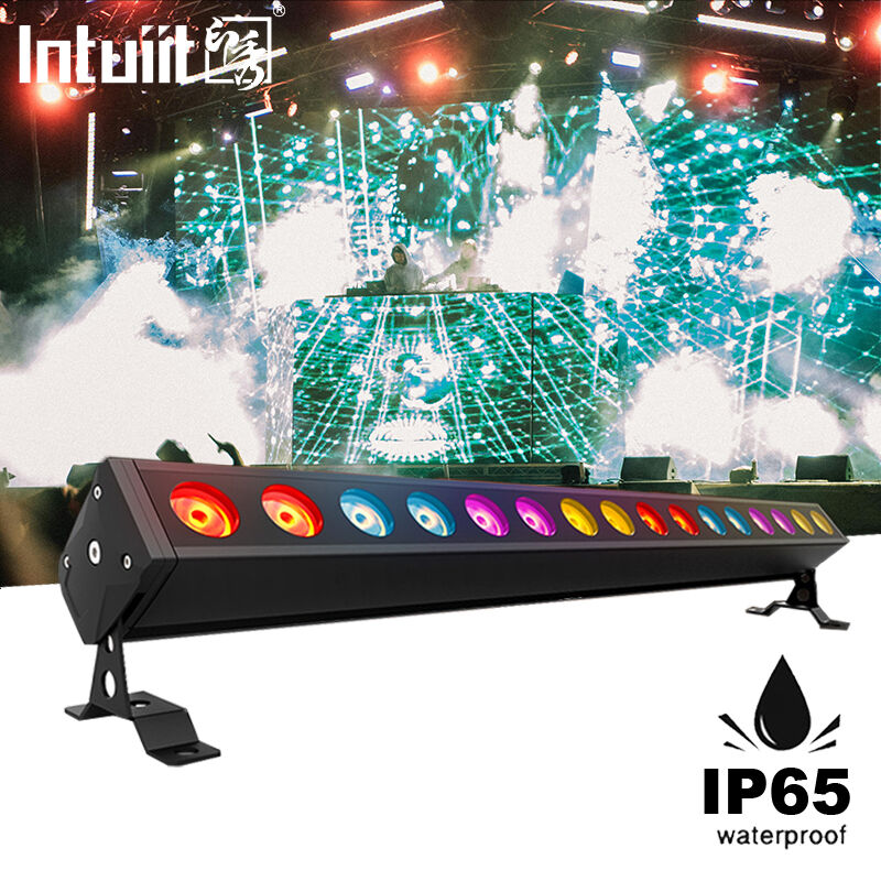IP65 Outdoor 16x5W RGBW 4 em 1 LED Linear Wall Washer Bar Light DMX512 Stage Architecture Wash Lighting