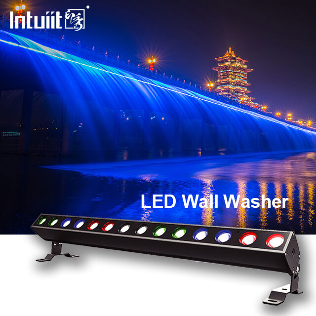 140W RGBW 4 em 1 IP65 à prova d'água LED Linear Wall Washer 14x10W DMX512/RDM City Color Building Lighting