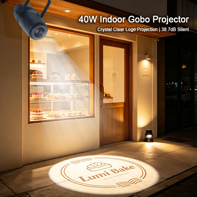 40W LED Gobo Logo Projector Commercial Advertising Projection Light