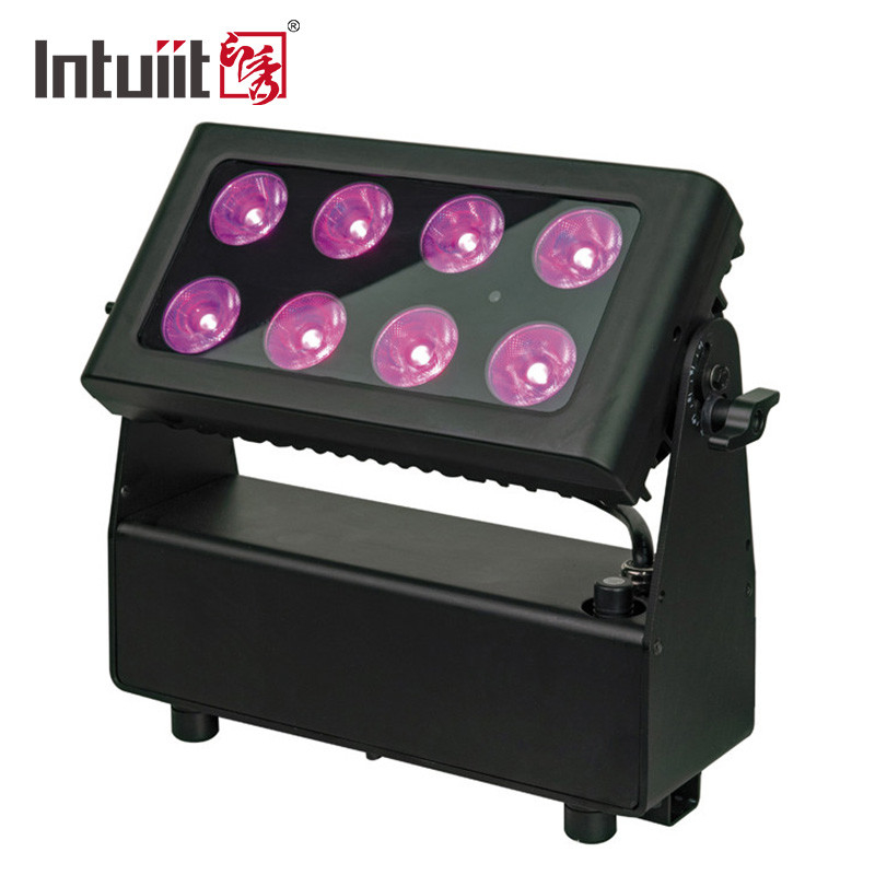 Luzes de palco LED DMX512 alimentadas por bateria para concerto RGBW Uplight