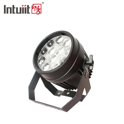 Luzes de palco à prova d'água LED Par Can silenciosas 12x10W RGBW 4 em 1 LED Zoom Par Can Lights de palco