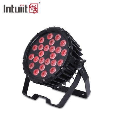 O RGB 24x3W 3 In1 que ilumina a paridade do DJ enlata a lavagem conduzida da fase da liga de alumínio DMX 512