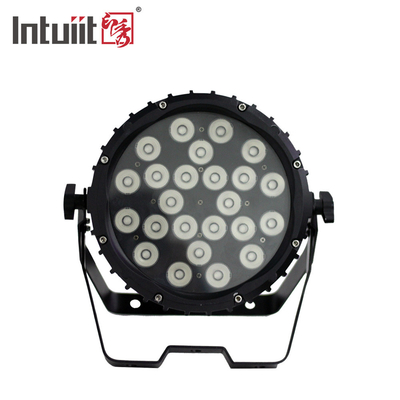 Luz lisa conduzida impermeável da paridade do diodo emissor de luz DMX da fase da luz 24*3W Rgbw da paridade IP65