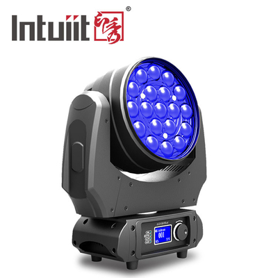DMX512 zumbem luz principal móvel com ângulo largo 19*10W RGBW 4 em 1 cabeça movente da lavagem do feixe